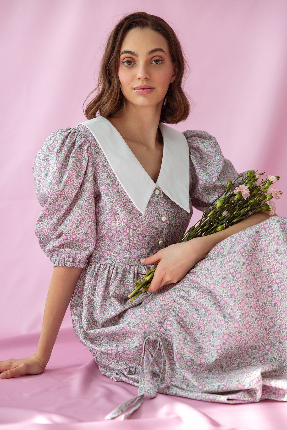 Boho sukienka w kwiaty