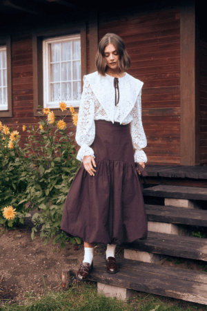 Brązowa Spódnica Ember