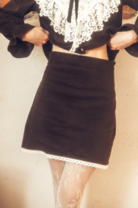 Brązowa spódnica mini